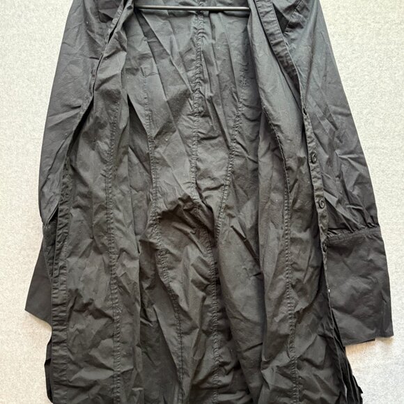 Bisou Bisou Black Button Down Shirt Size 12 - Picture 3 of 9